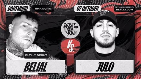 Belial Vs Julo Rap Battle Dortmund Dltlly Youtube