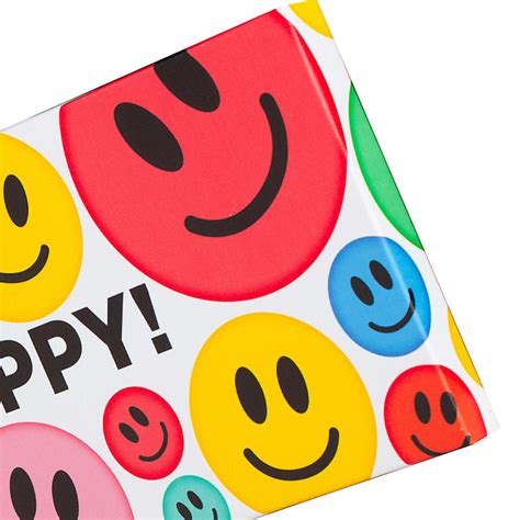 Be Happy Emoji Canvas Wall Art, 20x8