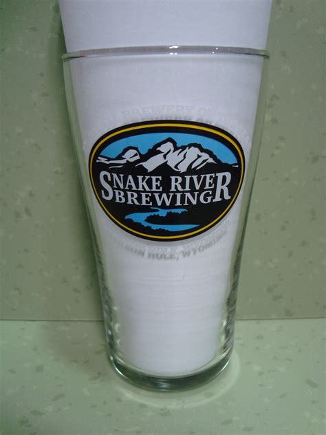 Snake River Brewing Jackson Hole Wyoming Beer Glass 16 Oz EBay