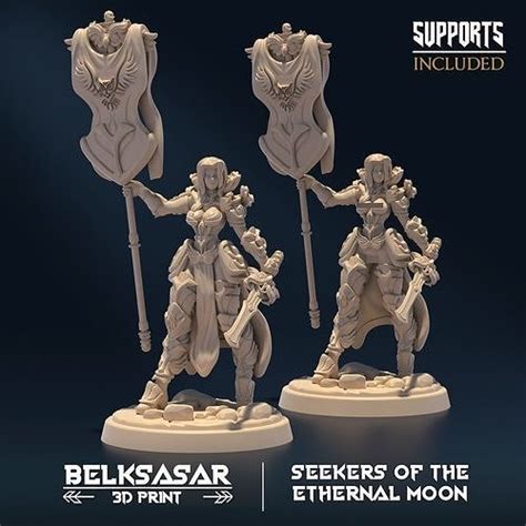 Moon Keeper Battleleader B Nude And Normal 3D Model 3D Printable CGTrader