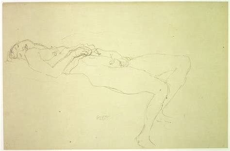 Reclining Nude An Undated Drawing By Gustav Klimt Born 14 July 1862