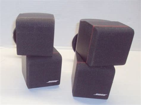 Bose Redline Double Cube Speakers Lifestyle Acoustimass White Pair W