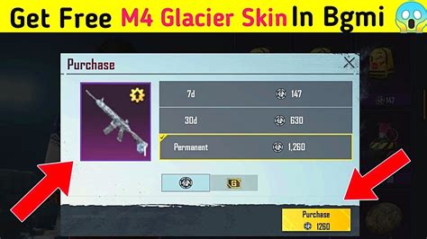 How To Get M4 Glacier In Bgmi How To Get Free M416 Glacier In Pubg