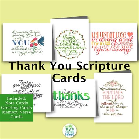 Christian Thank You Card - Etsy