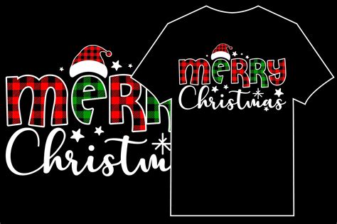 Christmas Typographic T Shirt Vector Graphic By Kamal Hosen · Creative