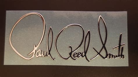 Paul Reed Smith Prs Headstock Decal Neck Metal Sticker Premium Etsy