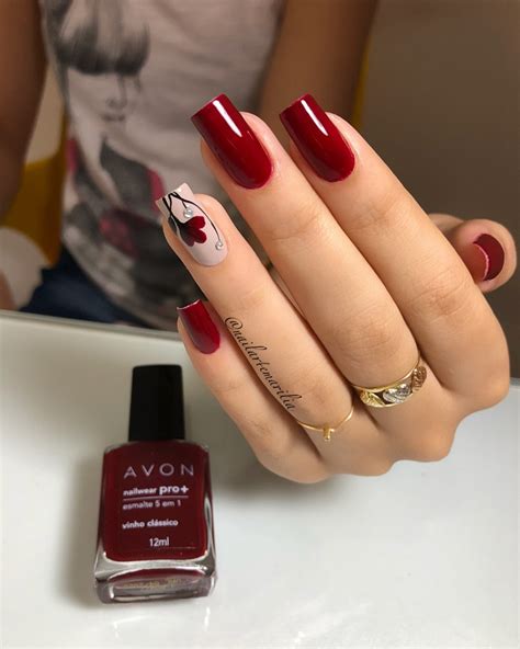 Unhas Esmalte Vermelho Perfeito