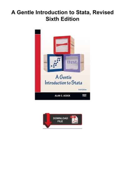 Pdfreaddownload A Gentle Introduction To Stata Revised Sixth Edition