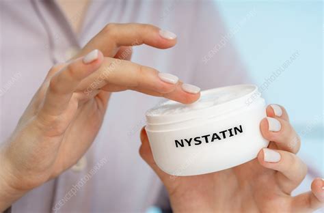 Nystatin medical cream, conceptual image - Stock Image - F042/4246 - Science Photo Library