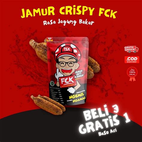 Jual Jamur Crispy Keripik Pedas Jamur Crispy FCK Keripik Jamur Makanan