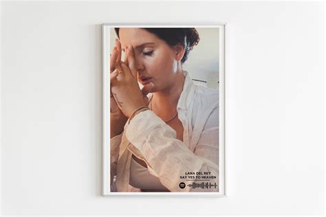 Lana Del Rey Say Yes To Heaven Album Poster Album Cover Etsy Uk