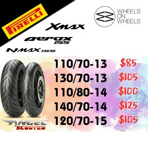 Yamaha Aerox Pirelli Angel Scooter Tyre Onsite Mobile Replacement