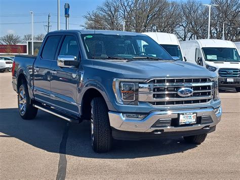 New Azure Gray Metallic Tri Coat Ford F Lariat Supercrew For