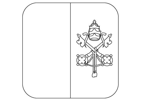 Flag Of Vatican City Emoji Coloring Page Colouringpages