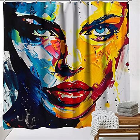 Transform Your Bathroom With A Stunning Abstract Art Portrait Shower