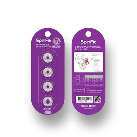 SpinFit CP100-SS Silicone Eartips, Extra Small at Gear4music
