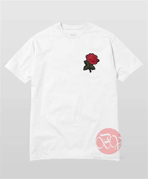 Rose Embroidered T Shirt Ideas Shirt Inspired Shirt Design Bigvero