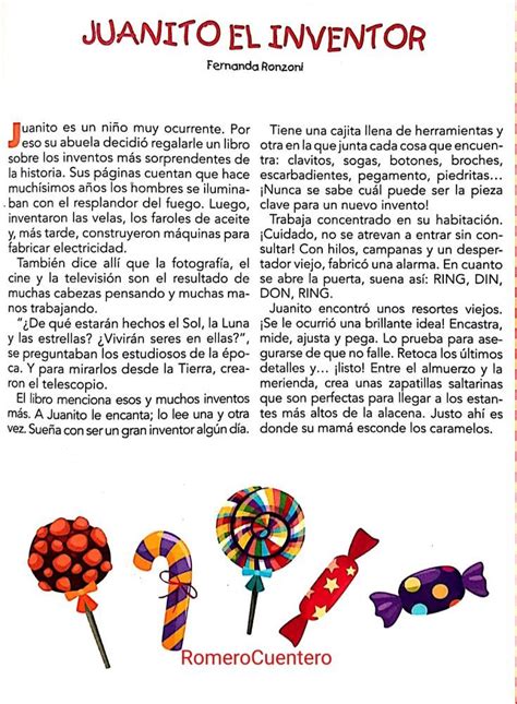 Cuento Juanito El Inventor Minicuentos Para Ni Os Cuentos Cortos