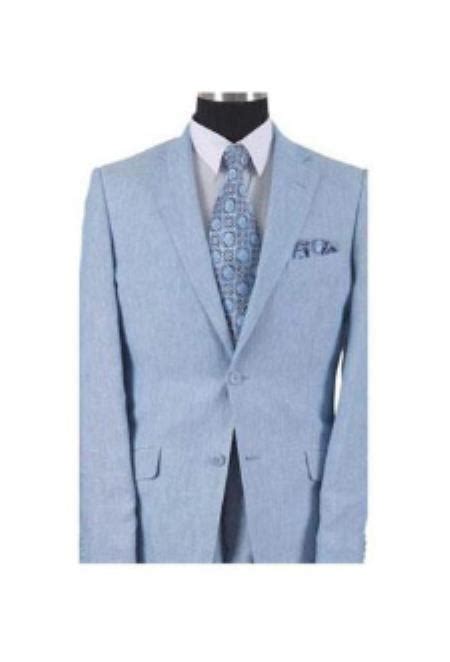 Sku Ja Mens Light Blue Summer Suit Blue Wedding Suit