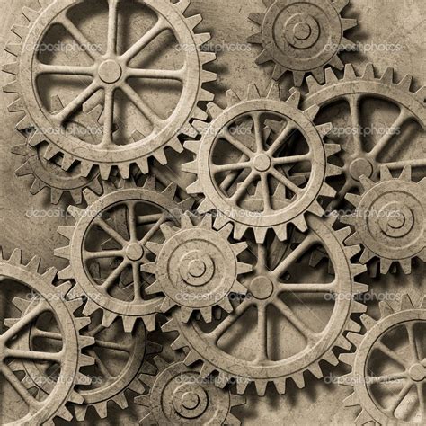 Mechanical Background | Gear art, Mechanical art, Steampunk gears