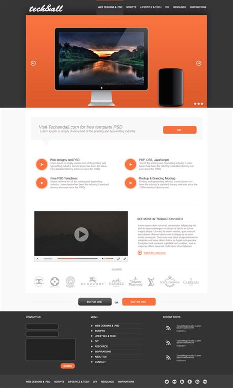 40+ Best Free Landing Page PSD Templates - DesignMaz