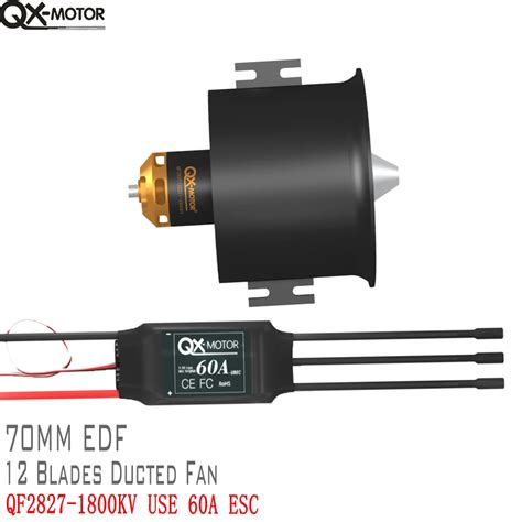 Qx Motor Mm Edf Blades Ducted Fan Qf Brushless Motor With A