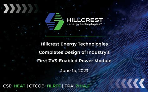 Hillcrest Completes Design Of Ev Industrys First Zvs Enabled Power