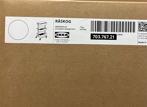 Ikea Raskog Big Size Trolley White Furniture And Home Living