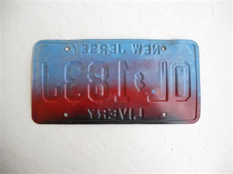 NEW JERSEY LIVERY LICENSE PLATE ~ # 0L-183J ~ DATE: 1994 | #4665677816