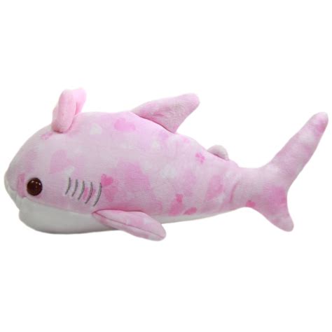 Whale Shark Plush Toy Super Soft Stuffed Animal Pink White Dot 8 Inches