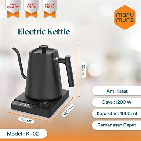 Jual Marumura Smart Coffee Kettle 1000 Ml Smart Gooseneck Coffee