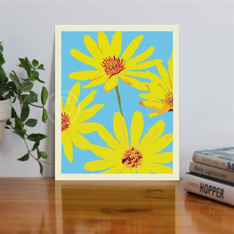 Joy Daisies Art Print 8 X 10 Wall Poster By Alan Claude Maine Alan Claude Gallery