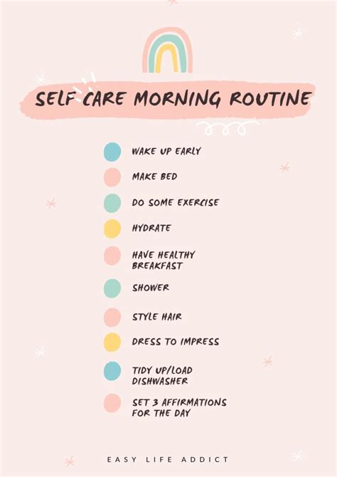 Self Care Morning Routine For A Successful Day Easy Life Addict