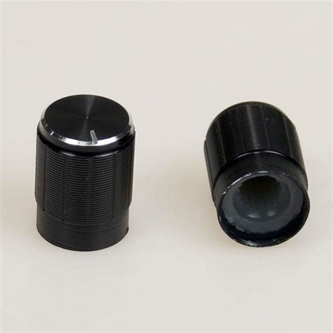 Ручка для переменных резисторов М6T13/17 металл, круглая с риской ...