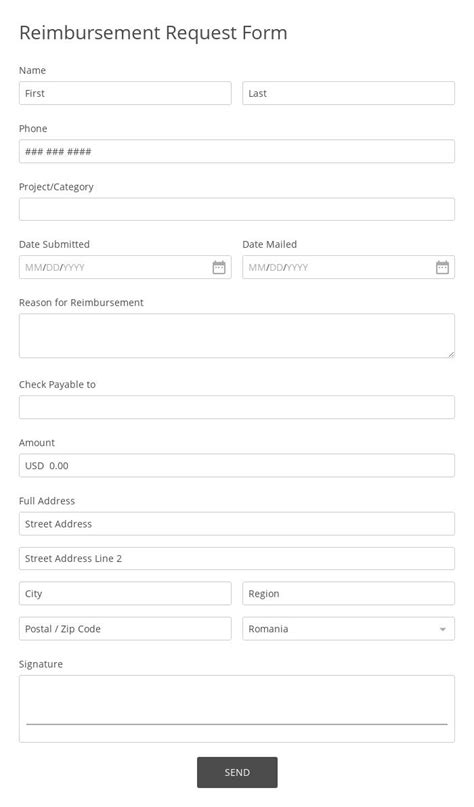 System Service Request Form Template 123 Form Builder