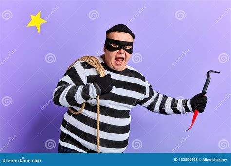 Robber Stealing Sneaking Up The Flat Stock Photo Image Of Protection