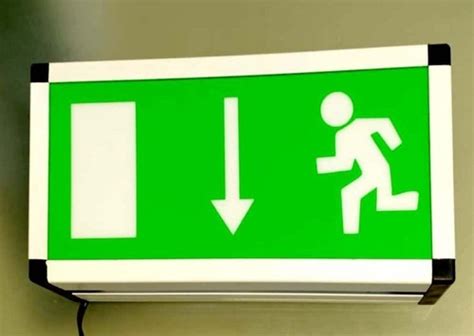 Buy Industrial Emergency LED Fire Exit Safety Signage Online India