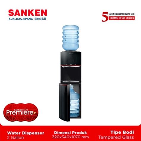 Jual SANKEN Water Dispenser Bottom Loading Duo Gallon HWD Z990G BK