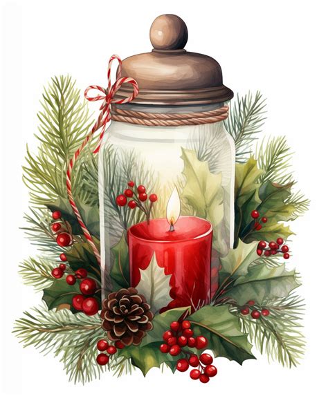 Christmas Jar Candle Art Free Stock Photo Public Domain Pictures