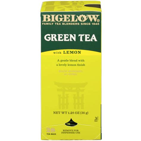 Bigelow Green Tea With Lemon Canteen Canada