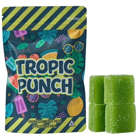 Super Dose Gummys Tropic Punch 1000 Mg Thc Canna Craft Collective