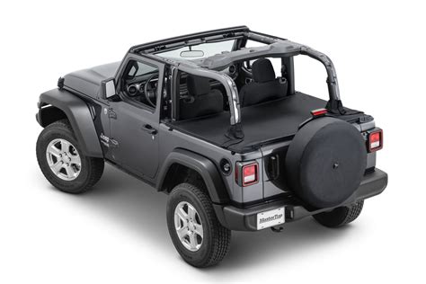 Mastertop Tonneau Cover For 18 23 Jeep Wrangler Jl 2 Door Quadratec