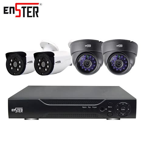 Enster 720 P AHD interior sistema de câmera de segurança 4ch kit dvr