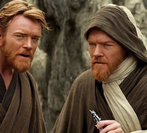 Still Image Of Obi Wan Kenobi Making A Funny Face Stable Diffusion