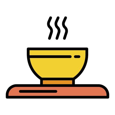 Premium Vector Hot Coffee Icon Outline Hot Coffee Vector Icon Color Flat Isolated