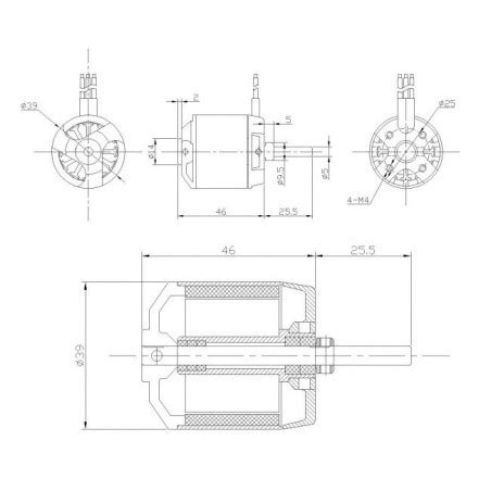 Moteur Lectrique Radiocommand Moteur Dm Kv Scientific Mhd