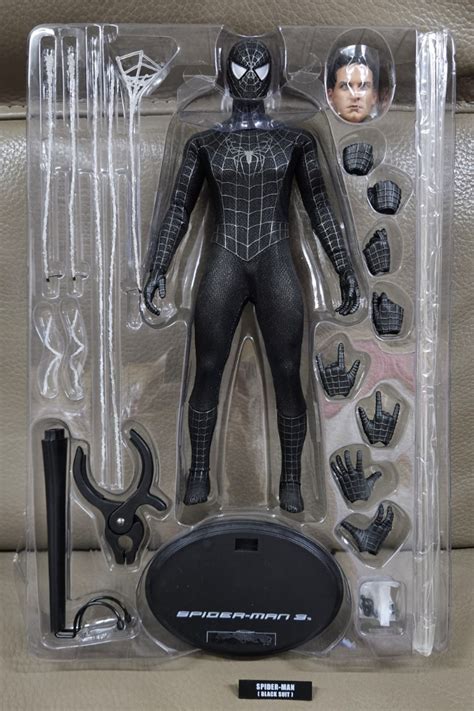 中古 Hot Toys MMS SPIDER MAN SPIDER MAN BLACK SUIT VERSION Special Edition 興趣及遊戲 玩具