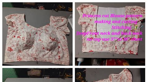 ️ Princess Cut Blouse Pattern Making Cutting ️ And Stitching 🪡🧵deep