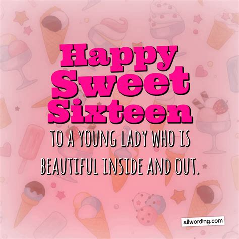 Happy Sweet 16 A List Of 16th Birthday Wishes For A 53 Off