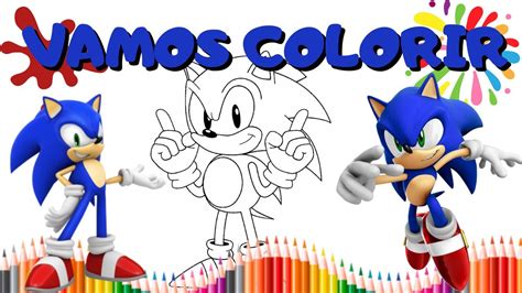 Sonic Para Colorir Desenho Do Sonic Para Pintar Como Desenhar O